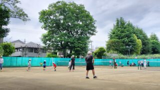 子供たちのテニスレッスン、楽しそうでした